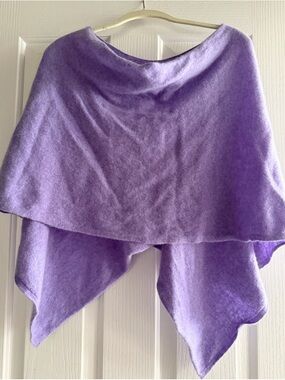 Claudia Nichole Cashmere Lavender Poncho - Soft Layered Cover-Up